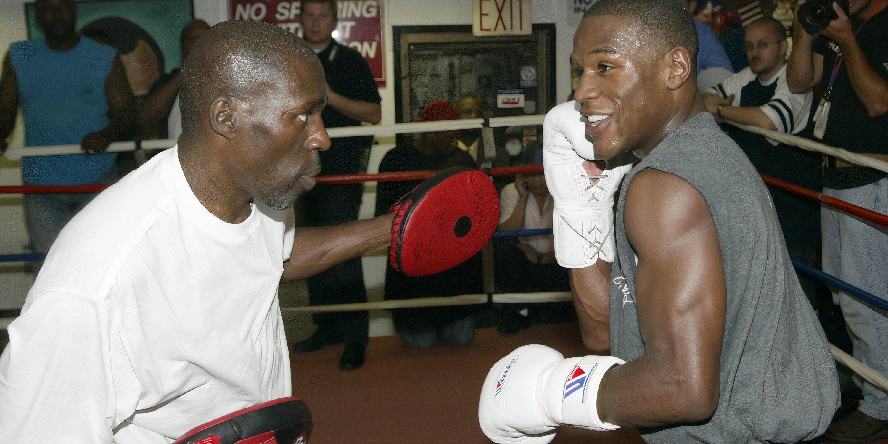 Roger Mayweather with Floyd Mayweather