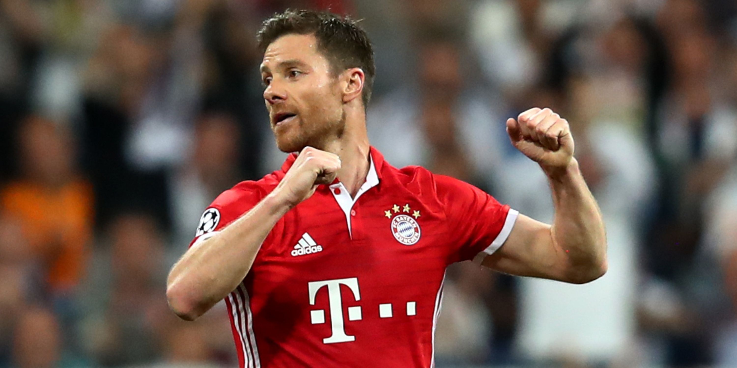 Xabi Alonso in action for Bayern Munich. 