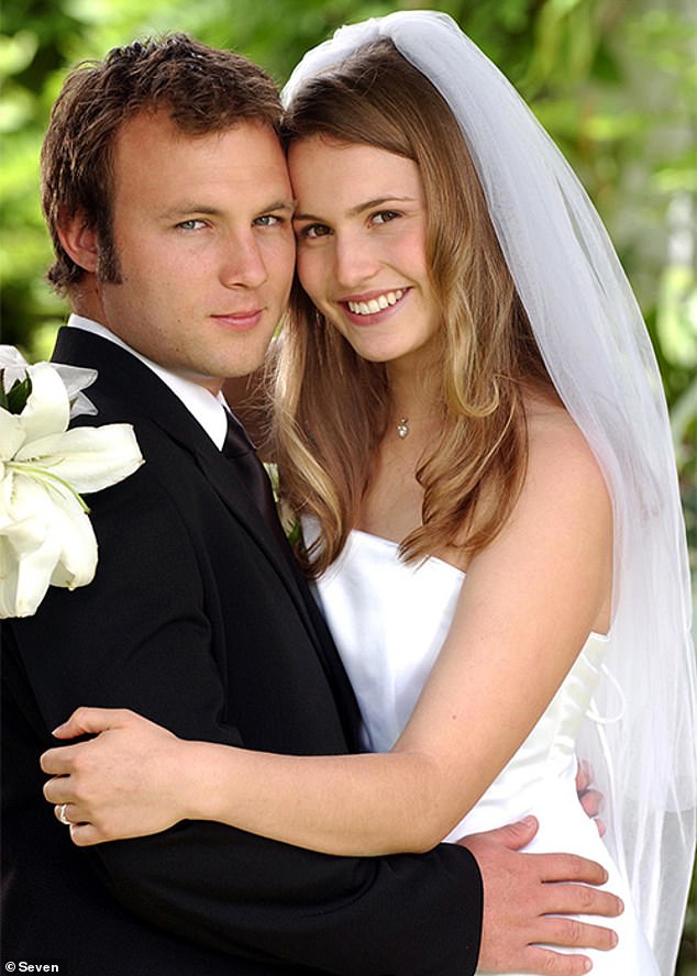 In the storyline Tammin's character has to watch her rapist, Kane played by actor Sam Atwell, marry her on screen sister Kirsty, played by actress Christie Hayes. (Both pictured in a scene from Home and Away)