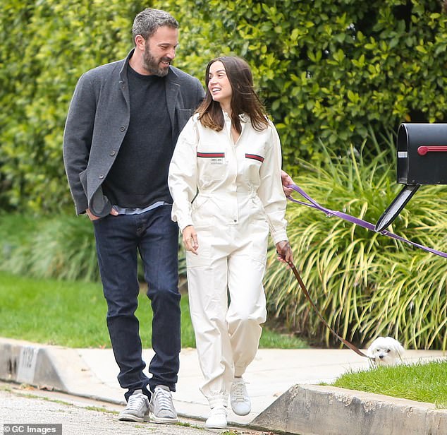 Ben Affleck and Ana de Armas are seen on April 12, 2020 in Los Angeles, California
