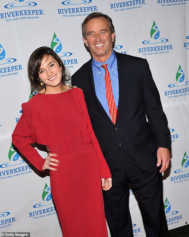 Kick Kennedy pictured with her father Robert F. Kennedy Jr. in April 2011