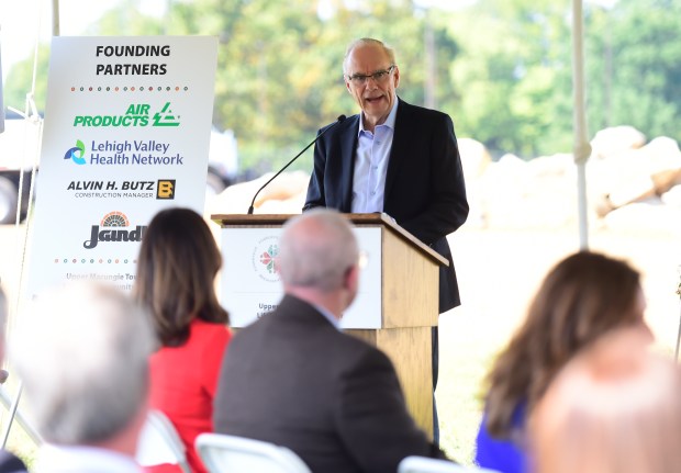 Dave Jaindel speaks during a groundbreaking ceremony Thursday, Sept.12, 2024,...