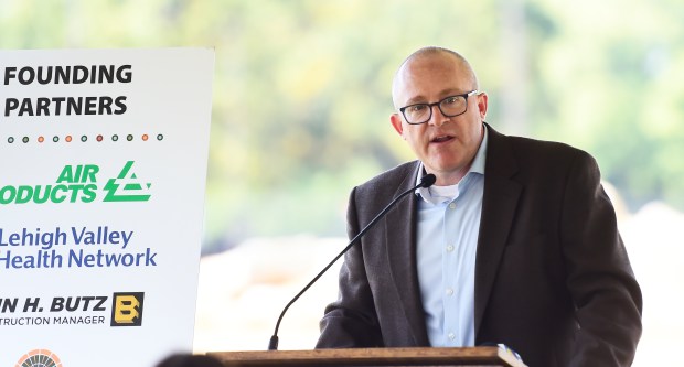 Jeff Fleischaker, speaks during a groundbreaking ceremony Thursday, Sept.12, 2024,...