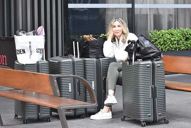 The sighting comes days after the upcoming series' oldest bride Morena Farina, pictured, was also spotted with her suitcases waiting to be picked up
