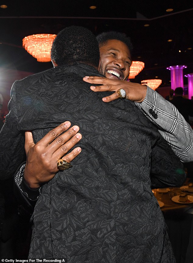Diddy and Usher were pictured embracing at a January 2020 bash in LA