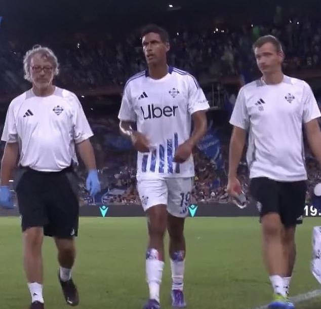 Varane joined Italian side Como in the summer, but suffered a serious knee injury on his debut