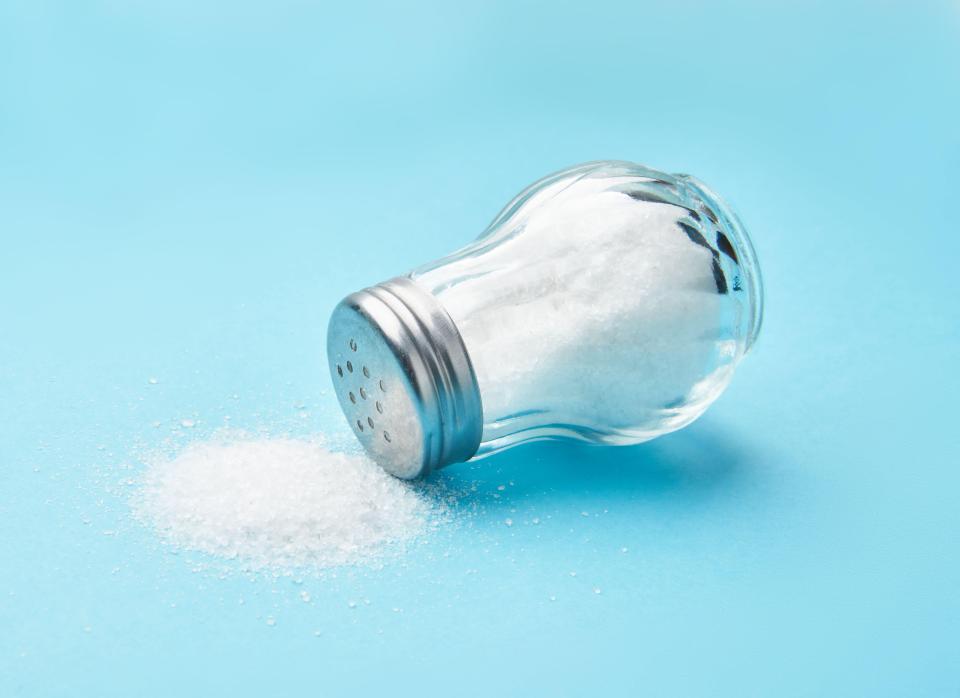 Eat less salt, either by taking it off the table or checking food labels