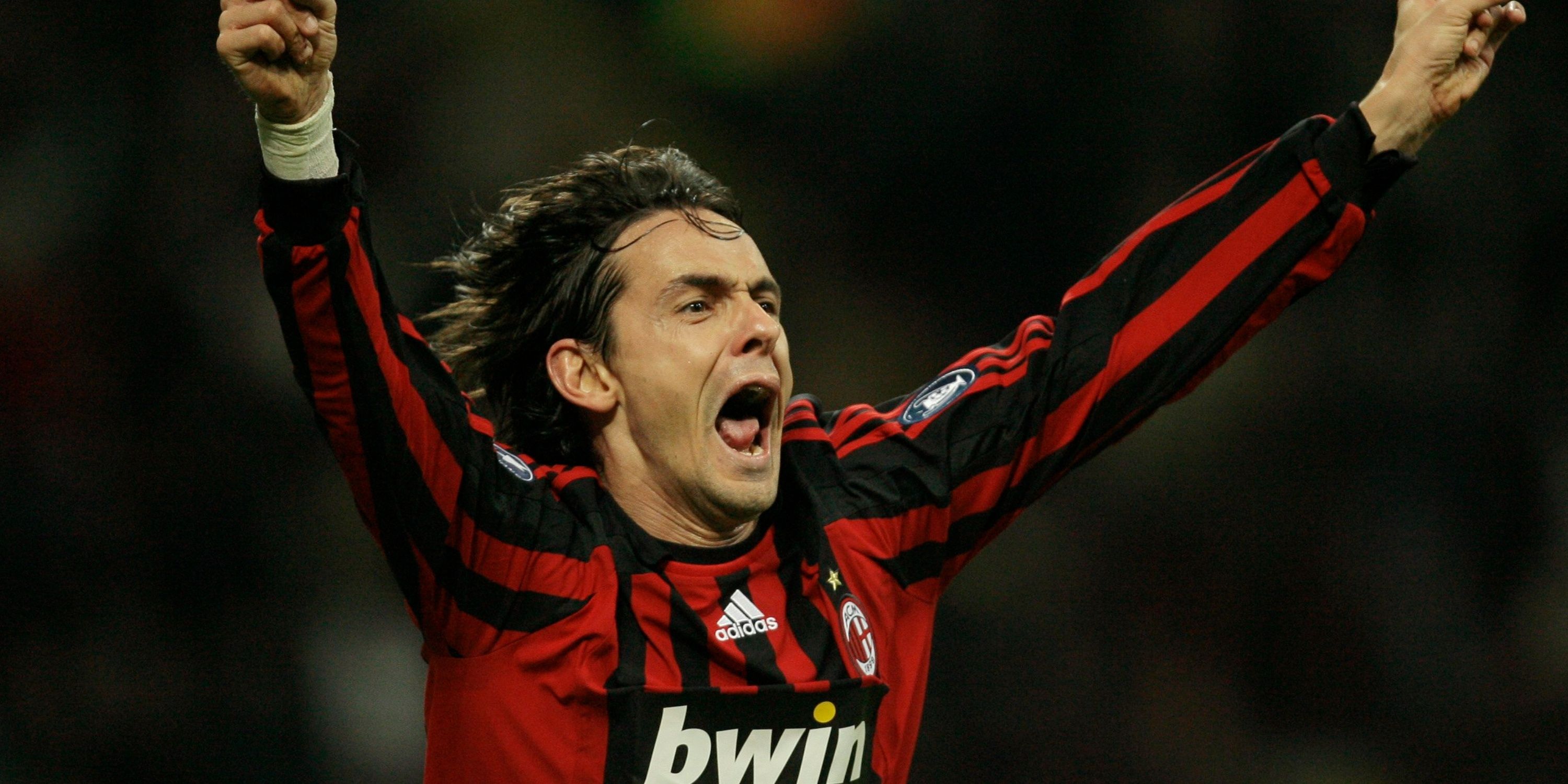 AC Milan's Filippo Inzaghi celebrates