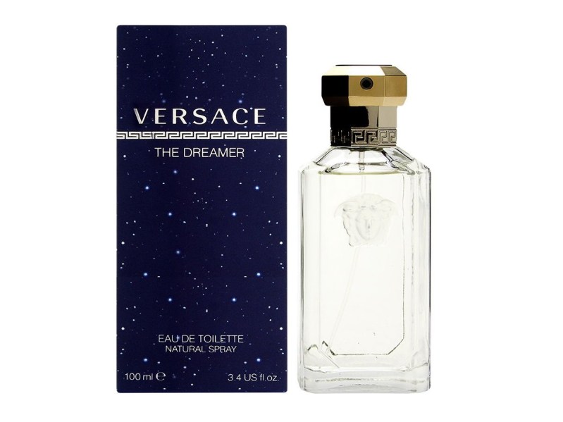 The box of the Versace The Dreamer for Men 3.4 oz Eau de Toilette Spray.