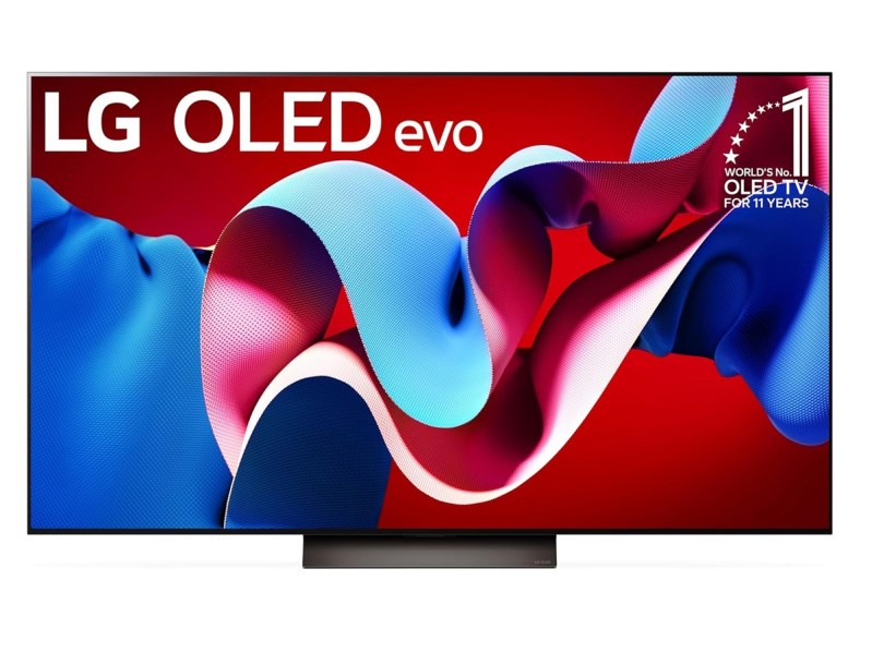 The LG C4 Series OLED Evo 4K TV on a white background.