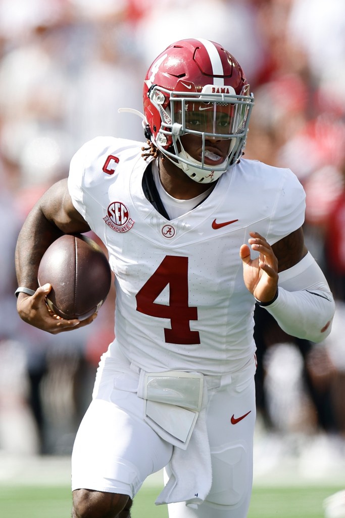 Jalen Milroe will face the vaunted Georgia defense. 