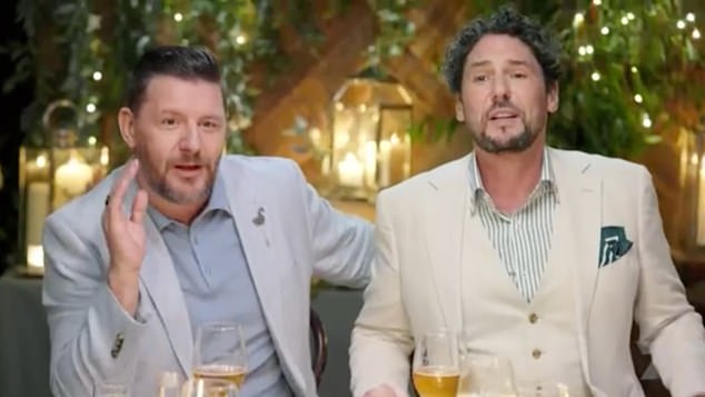 The Irish chef also described the French cook (right) as a piece of 'butter'