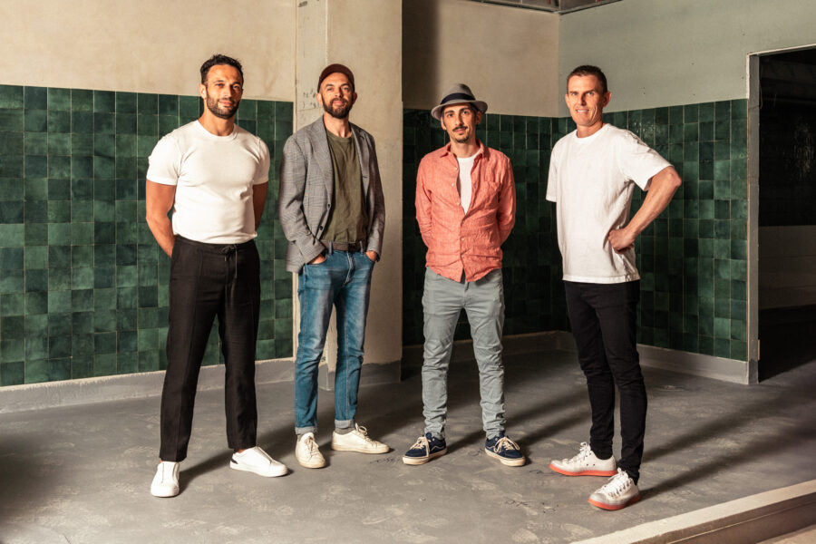 (L-R) Matteo Ernandes, Federico Zanellato, Angelo Cristella, Karl Firla of Regina La Pizzeria.