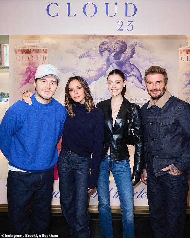 The Beckham clan were out in full force for the exciting event