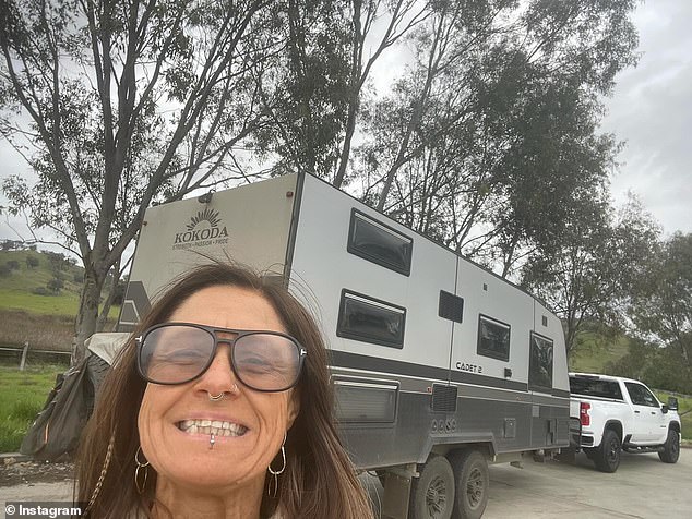 The Australian musician is taking off to live in a camper trailer for 'the rest of the month'
