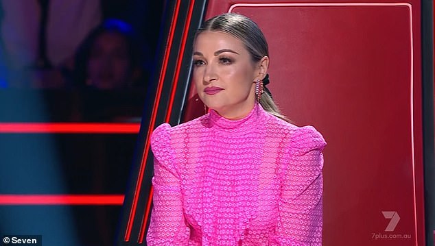They claimed the coaching from the celebrity judges - LeAnn Rimes, Kate Miller Heidke (pictured), Adam Lambert and Guy Sebastian - is more of a façade than genuine mentorship