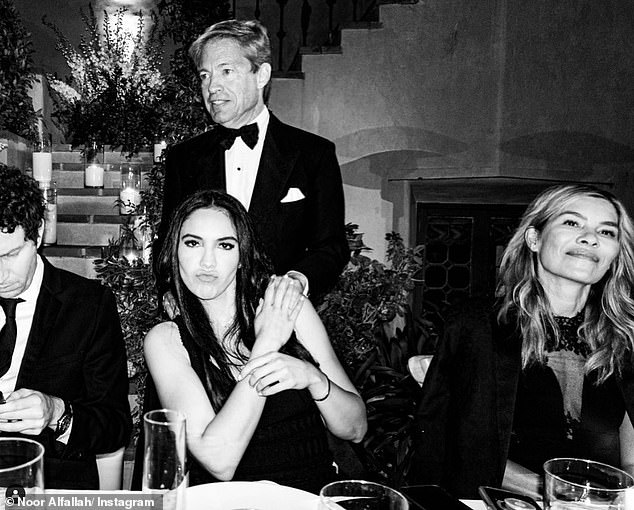 However, Noor has still posted snaps alongside Nicolas, last sharing a photo of them at a fancy dinner in May 2022 (pictured)