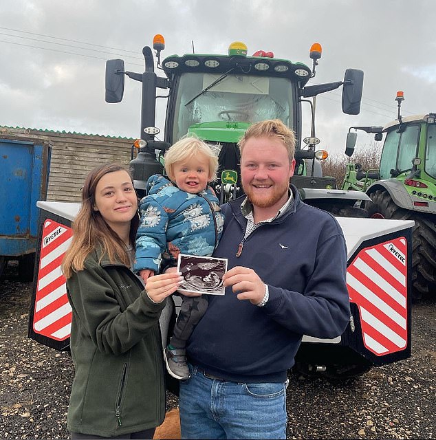 The farmer explained that unlike his boss, who is now leading a healthier life, he wasn't doing it for health reasons but because of a message he received in a dream (pictured with his wife Taya)