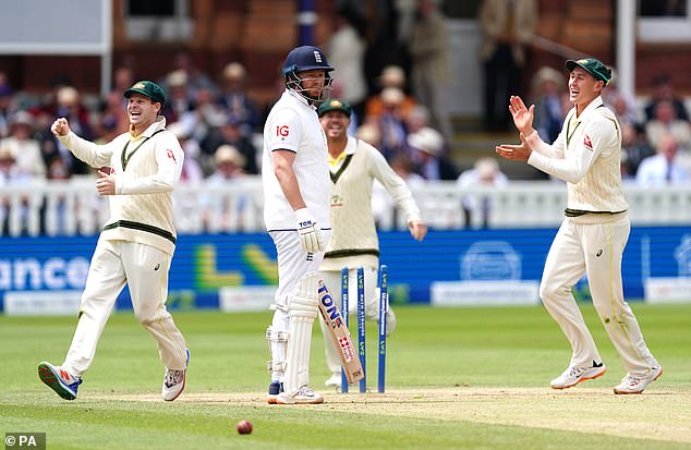Wicketkeeper Alex Carey had stumped Bairstow when the Yorkshire batsman left his crease