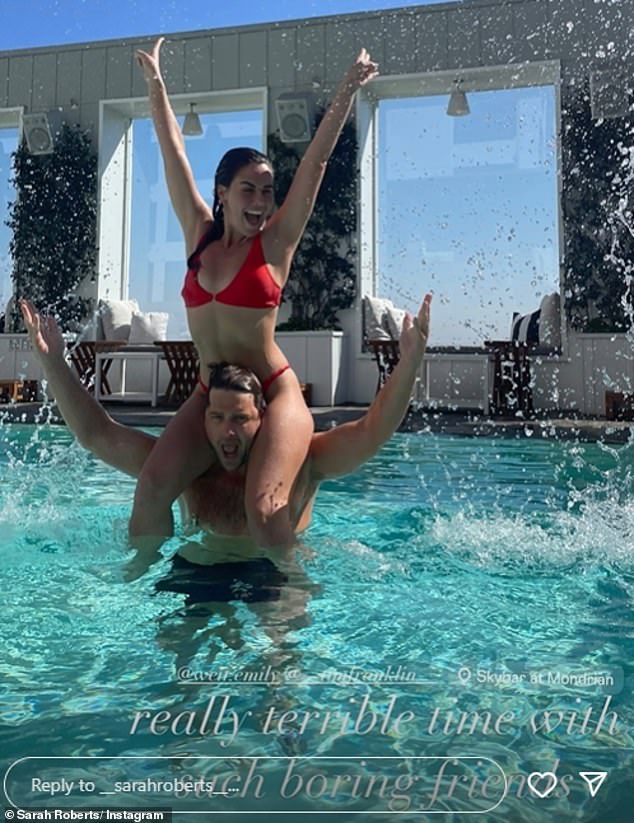 Home and Away fans have been whipped into a frenzy after they noticed a worrying photo posted to social media which led them to believe a series veteran is leaving. Fans recently noticed that actress Emily Weir (pictured) is currently on a big holiday with her former co-stars. Pictured: Emily with series veteran Tim Franklin