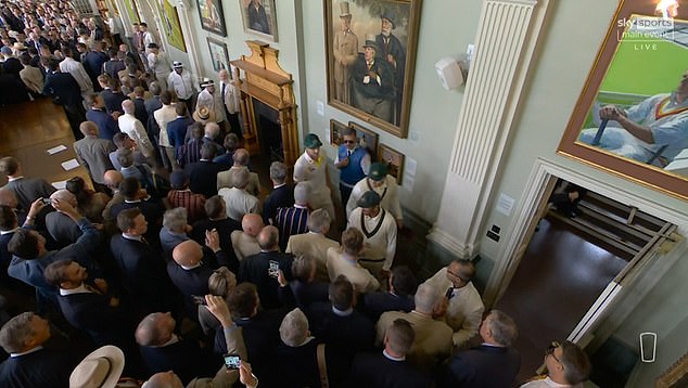 Australia's players were verbally abused as they walked through the Long Room at Lord's