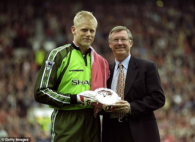 Peter Schmeichel (left) revealed Sir Alex Ferguson (right) wanted to sack him at Man United