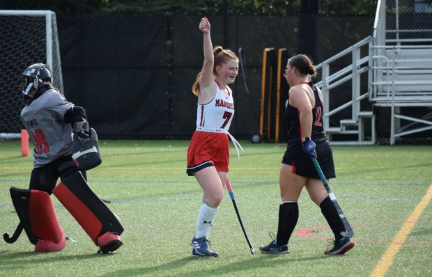 Stroudsburg High School graduate Jenna Duke leads Mansfield University with 26 points on 11 goals and four assists this field hockey season. (Photo courtesy of Mansfield Athletics)