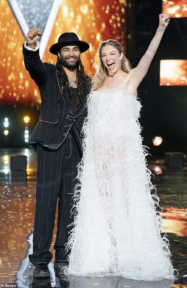 Upon his victory, disgruntled fans complained about the finale being pre-recorded as they pointed out that Reuben's reaction appeared 'fake' (he is pictured with coach LeAnn Rimes)