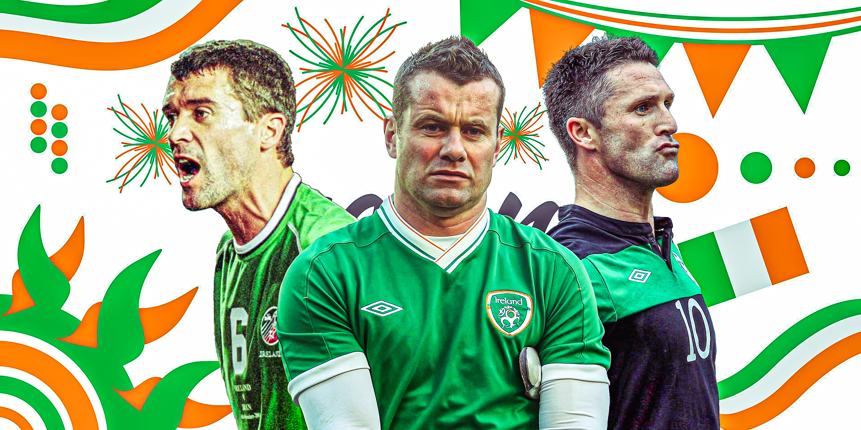 Roy Keane, Robbie Keane and Shay Given