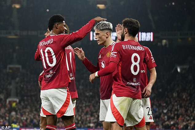 United claimed an emphatic 5-2 win in their first match under interim Ruud van Nistelrooy