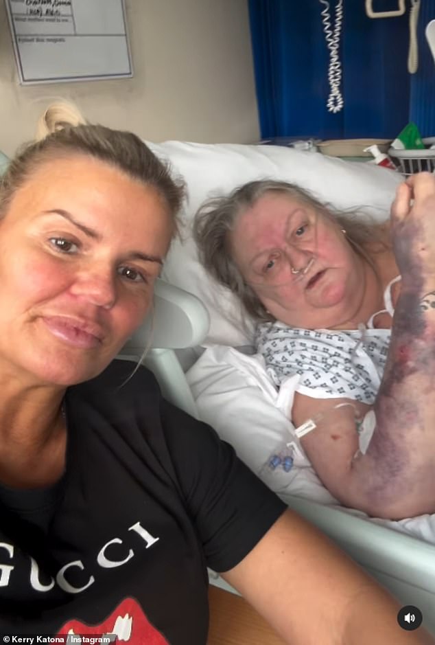 Her heartfelt update comes after she revealed that her mum had been rushed to hospital after doctors found blood clots in her lungs