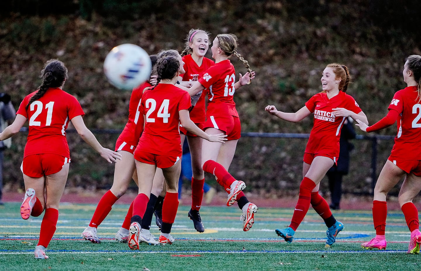 Natick is the No. 1 seed in the Division 1 girls' soccer tournament and the defending champs.