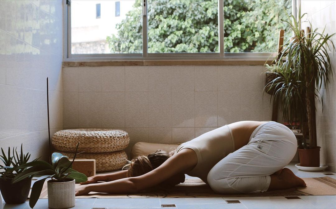Balasana or child's pose or child's resting pose of yoga(Instagram)