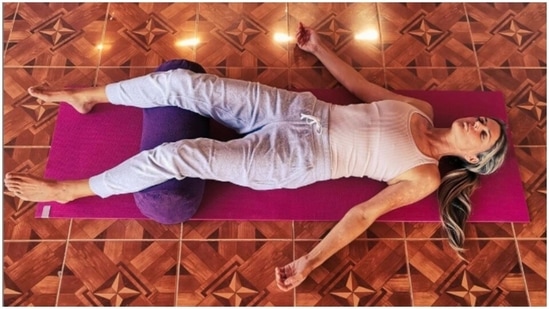 Corpse pose: Also known as Savasana, is an ending pose for all yoga courses. (Instagram)