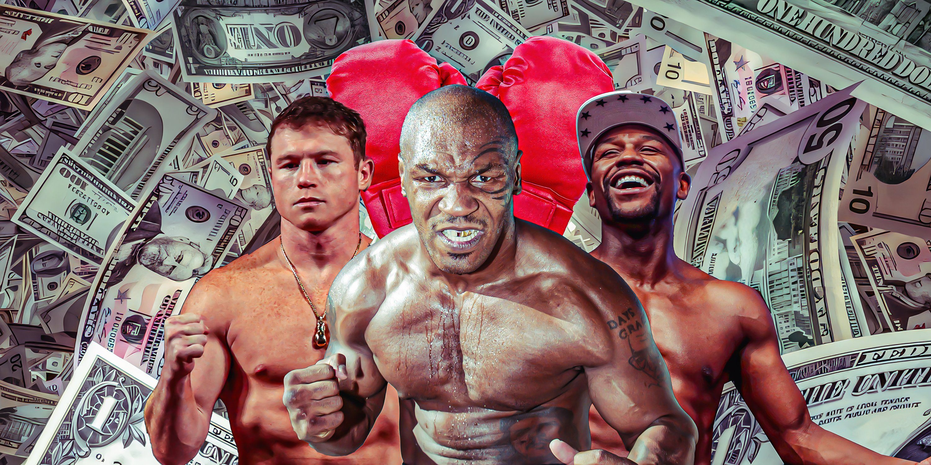 Mike Tyson, Floyd Mayweather and Canelo Alvarez