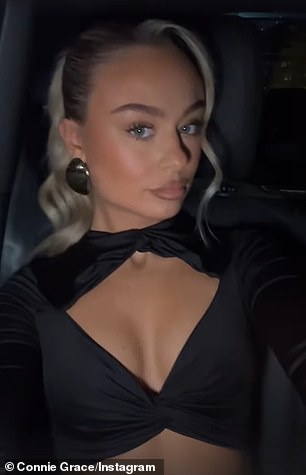 On Tuesday night, the Chelsea midfielder, dressed sharply in a black suit and bowtie, attended the glamorous event at The Roof Gardens, with Connie, also from Manchester, who complemented Cole's look in a sleek black dress that highlighted her toned midriff