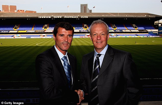 The Manchester United legend joined Ipswich in 2009 and was later sacked in January 2011