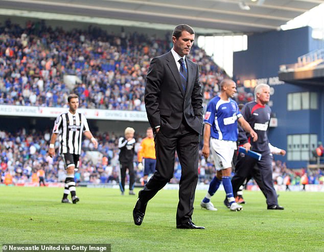 Keane holds a tense relationship with many Ipswich fans after his managerial spell at the club