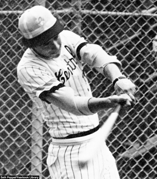 Alongside playing football as his main sports, this athlete was involved in baseball in high school