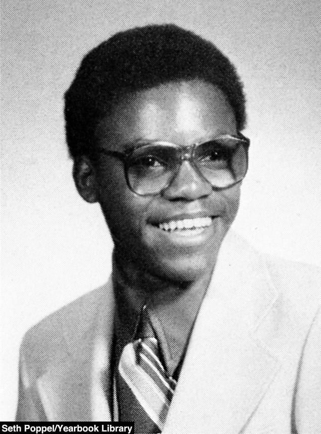 One of the greatest track and field stars of all-time also smiled big for his yearbook picture