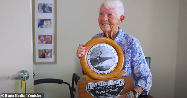Aussie sporting greats Layne Beachley and Steph Gilmore have paid tribute to fellow surfing legend Phyllis O'Donnell (pictured) who has died aged 87