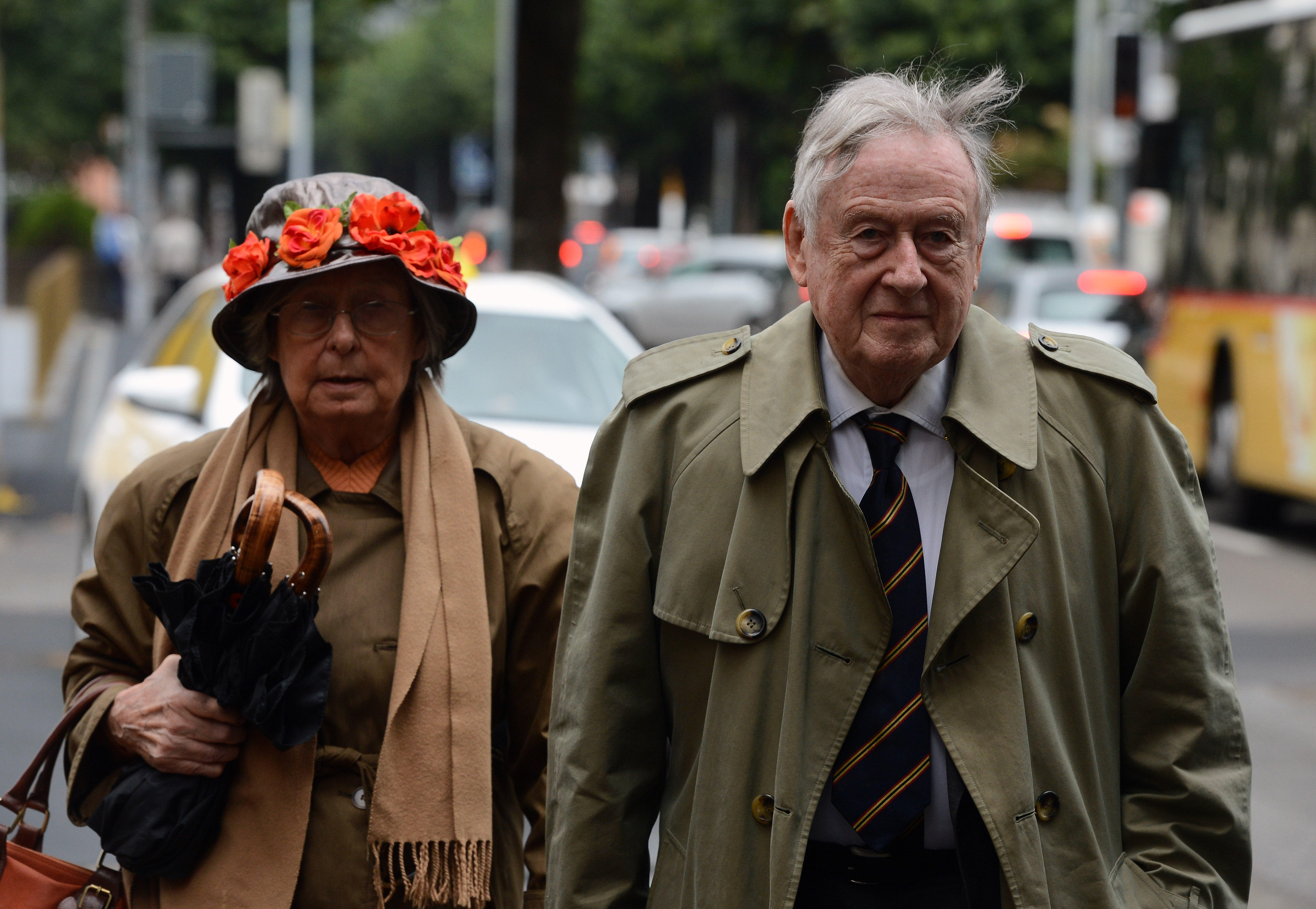De Groote with his wife arriving at court in 2013