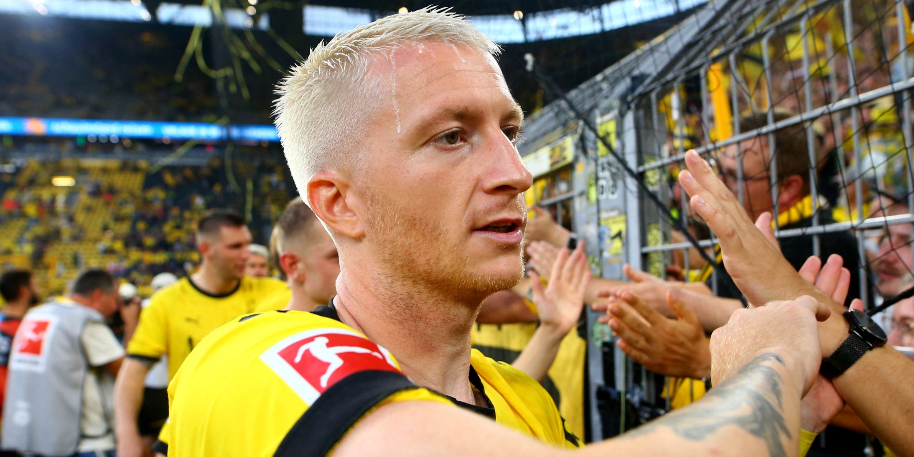 Marco Reus in action for Borussia Dortmund