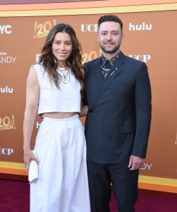 Jessica Biel and husband Justin Timberlake at the premiere and Emmy FYC event of 