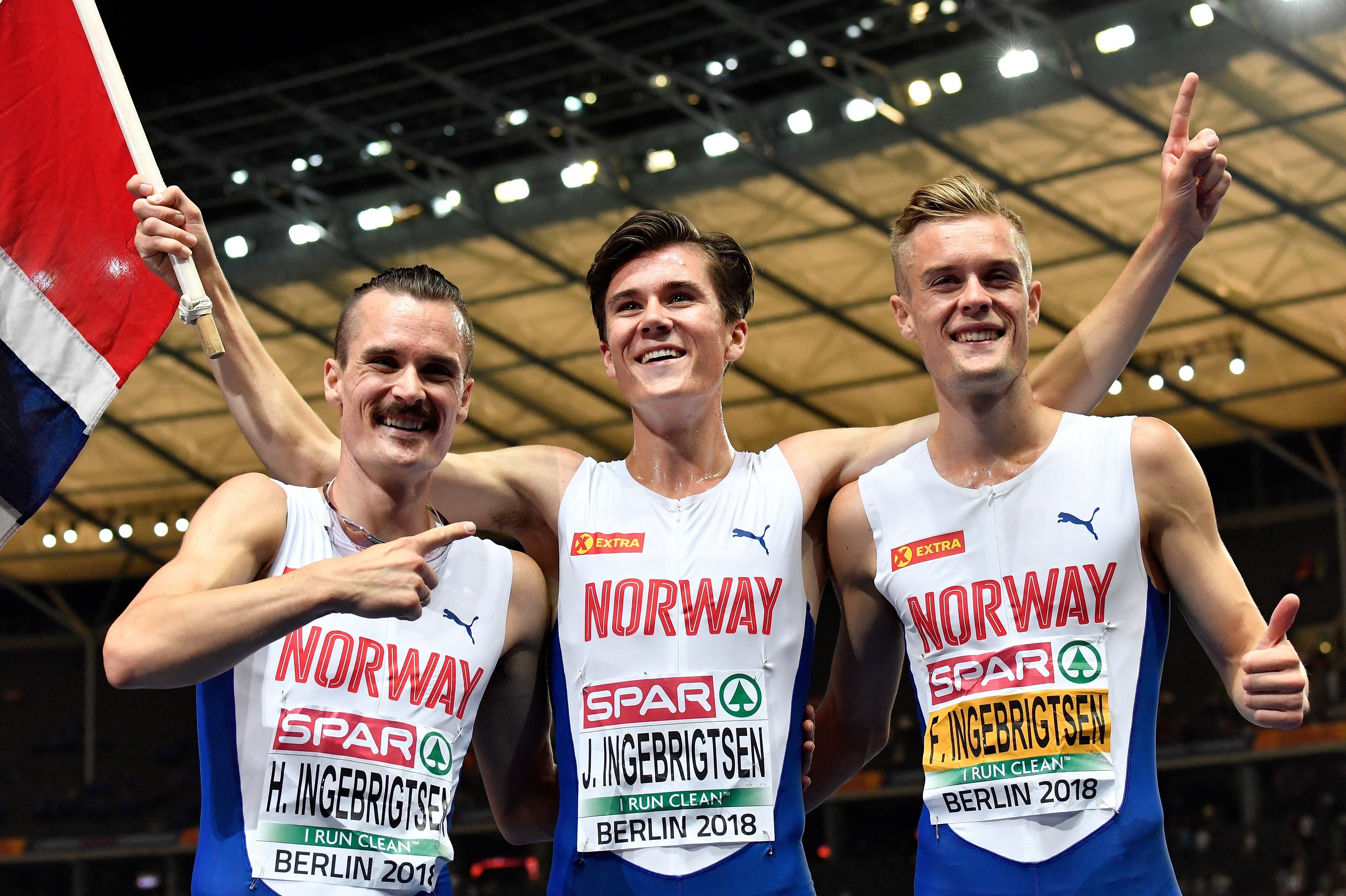 Brothers Henrik, Jakob and Filip Ingebrigtsen