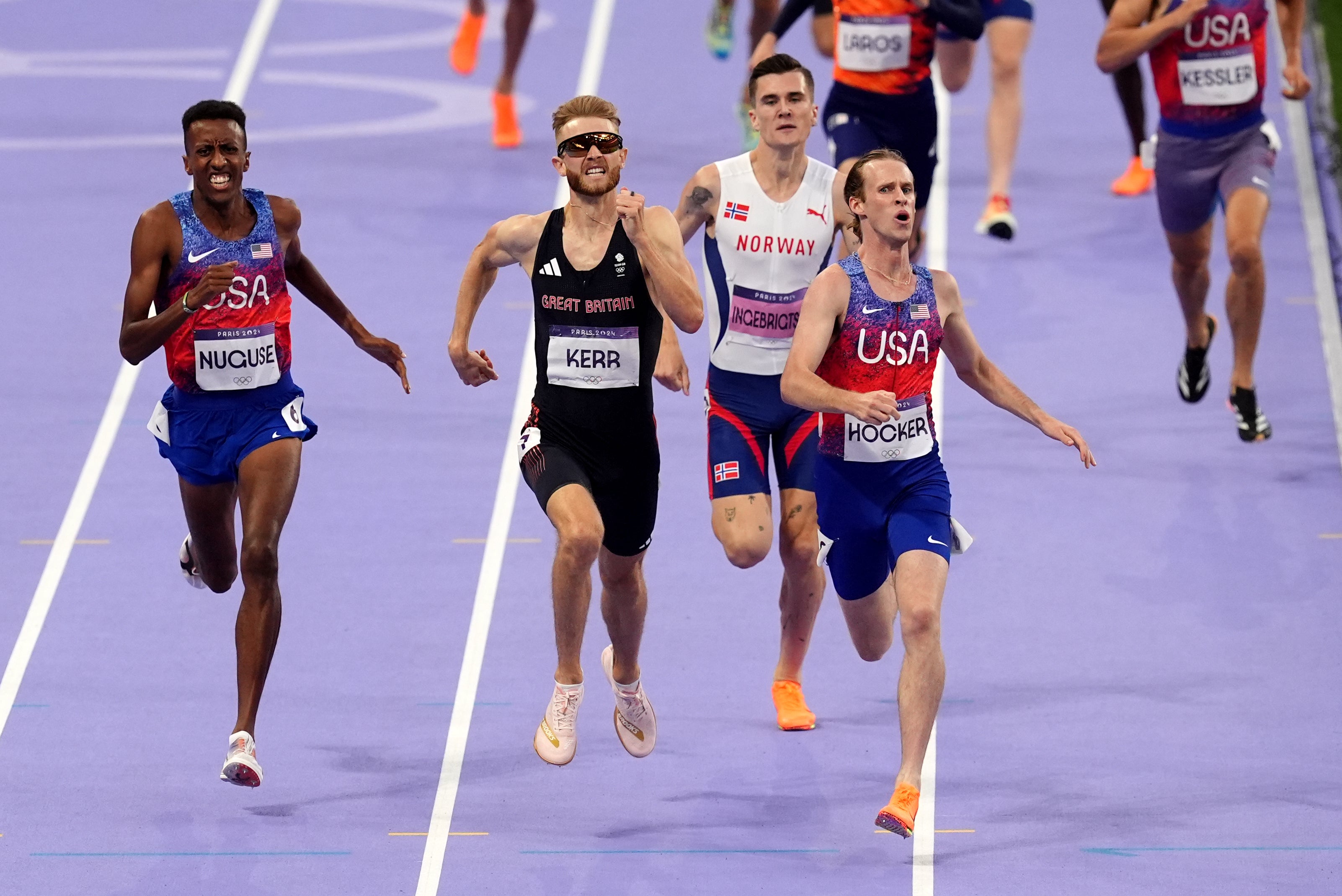 Hocker, Kerr and Nuguse beat out Ingebrigtsen in the Olympic 1,500m final