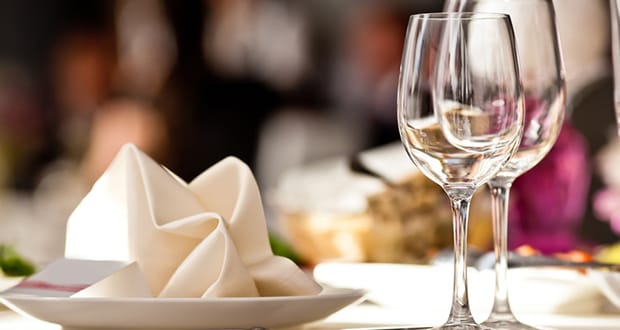 Napkin should be neatly placed on the side after the meal.