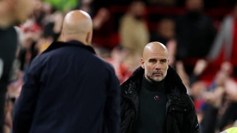 'Maybe I deserve to be sacked': Guardiola laments loss as Slot has 'no empathy' – video 